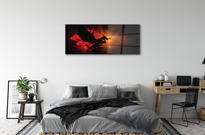 Acrylic print Black dragon clouds