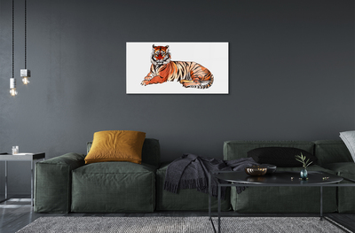 Acrylic print Painted tiger