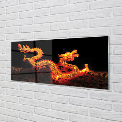 Acrylic print Golden dragon
