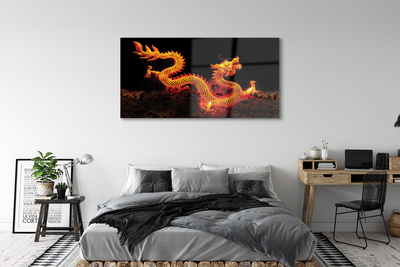Acrylic print Golden dragon