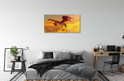Acrylic print Clouds sky dragon