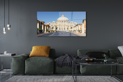 Acrylic print Rome streets building cathedral
