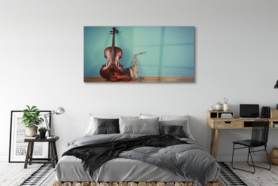 Acrylic print Violin trumpet