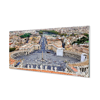 Acrylic print Rome vatican panorama square