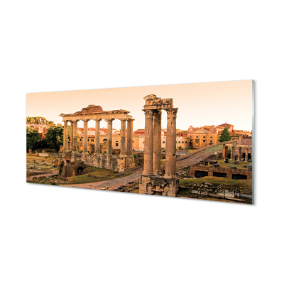 Acrylic print Rome sunrise roman forum