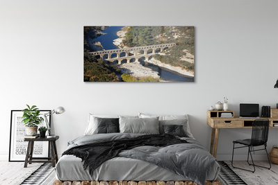 Acrylic print Rome river aqueduct