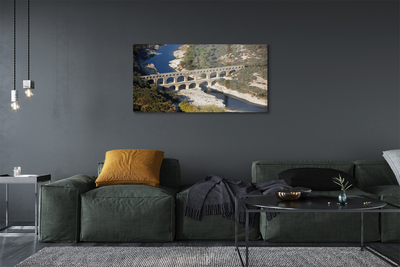 Acrylic print Rome river aqueduct