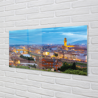 Acrylic print Italy sunset panorama