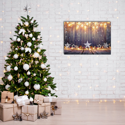 Acrylic Print Stars Christmas Lights Decorations