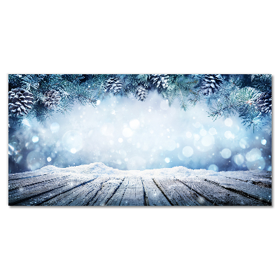 Plexiglas® Wall Art Winter Snow Christmas Tree