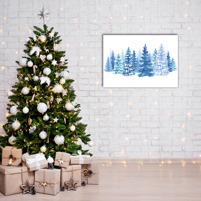 Plexiglas® Wall Art Winter Snow Christmas Trees