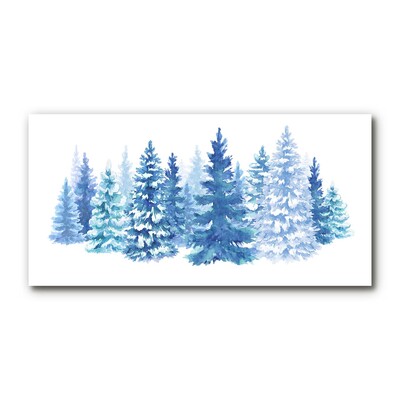 Plexiglas® Wall Art Winter Snow Christmas Trees