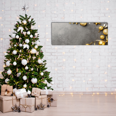 Acrylic Print Golden Stars Christmas holidays