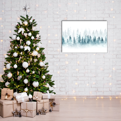 Plexiglas® Wall Art Forest Christmas tree Christmas Snow