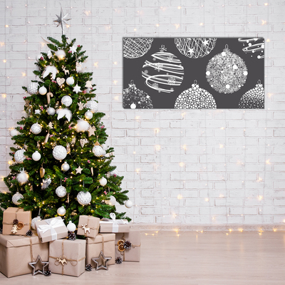 Plexiglas® Wall Art Abstraction Christmas balls Winter