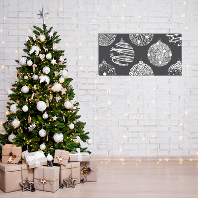 Plexiglas® Wall Art Abstraction Christmas balls Winter