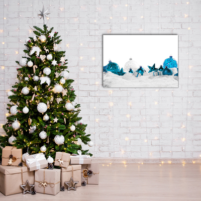 Acrylic Print Snow balls Christmas Decorations