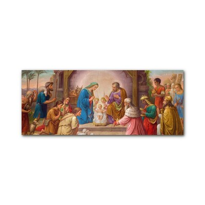 Acrylic Print Stable Christmas Jesus