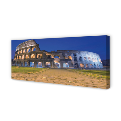 Canvas print Sunset rome colosseum