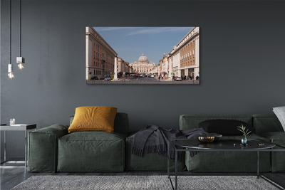 Canvas print Rome building roads cathedral