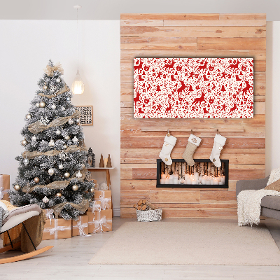 Canvas print Reindeer Decoration Winter holidays