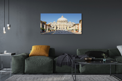 Canvas print Rome streets building cathedral