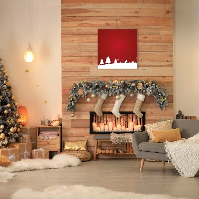 Canvas print Christmas tree Christmas Snowflakes