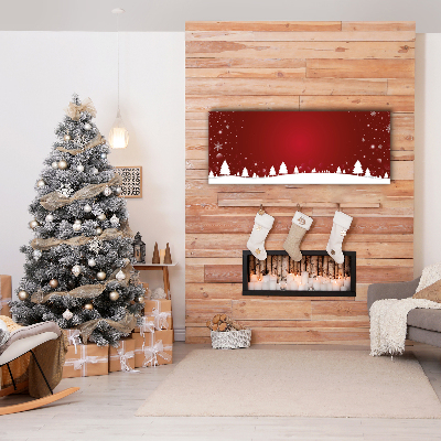 Canvas print Christmas tree Christmas Snowflakes