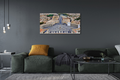 Canvas print Rome vatican panorama square
