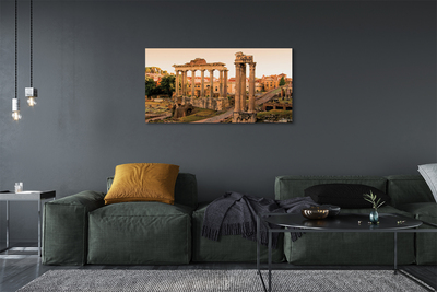 Canvas print Rome sunrise roman forum