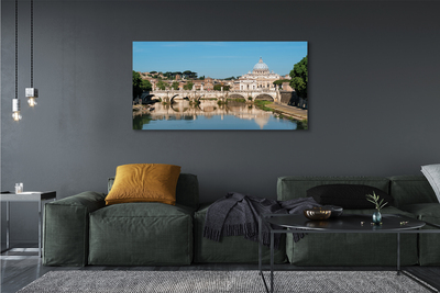 Canvas print Rome river bridges