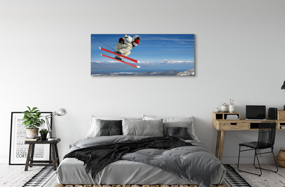 Canvas print Mountain-skiers
