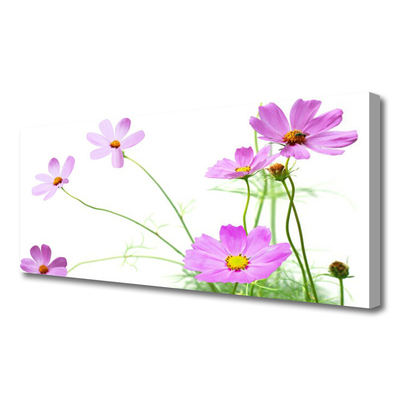 Canvas print Flowers floral pink green