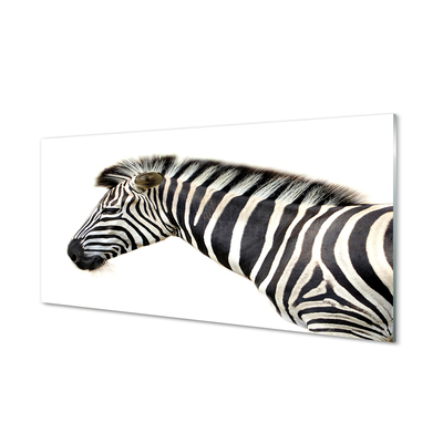 Glass print Zebra