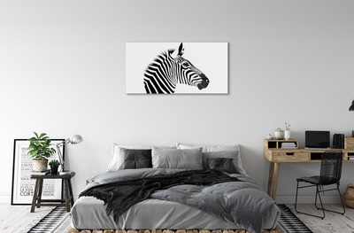 Glass print Illustration of zebra