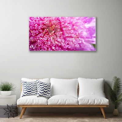 Glass Print Flower floral pink