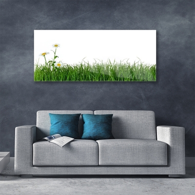 Glass Print Weed nature green