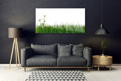 Glass Print Weed nature green