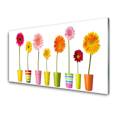 Glass Print Flowers floral multi