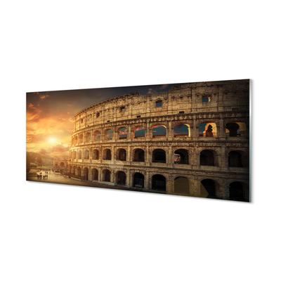 Kitchen Splashback Sunset Rome Colosseum