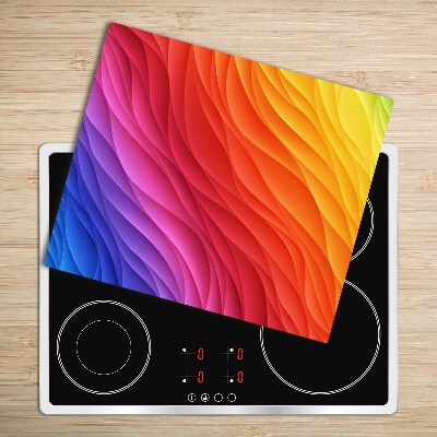 Chopping board Colorful waves