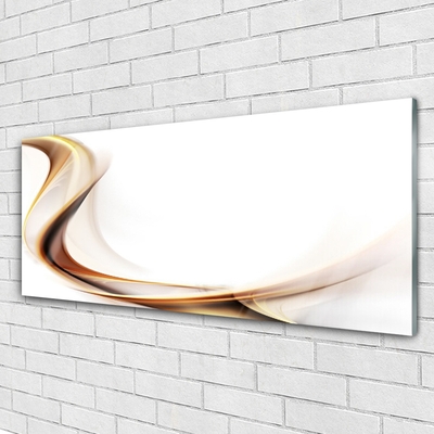 Plexiglas® Wall Art Abstract art yellow brown white