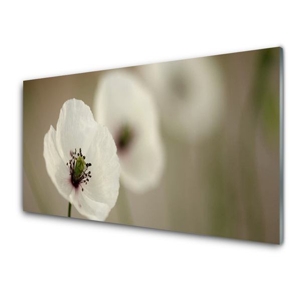 Plexiglas® Wall Art Flower floral white