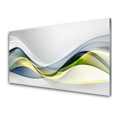 Plexiglas® Wall Art Abstract art blue grey green white