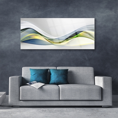 Plexiglas® Wall Art Abstract art blue grey green white