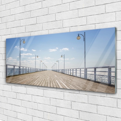Plexiglas® Wall Art Bridge architecture brown grey