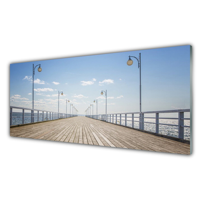 Plexiglas® Wall Art Bridge architecture brown grey