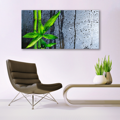 Plexiglas® Wall Art Bamboo stalks floral green