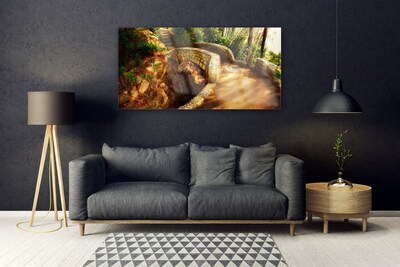 Plexiglas® Wall Art Bridge architecture brown