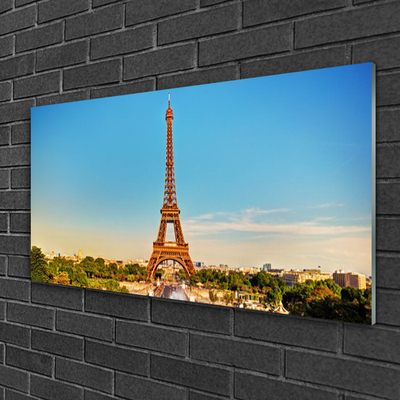 Plexiglas® Wall Art Eiffel tower paris architecture brown